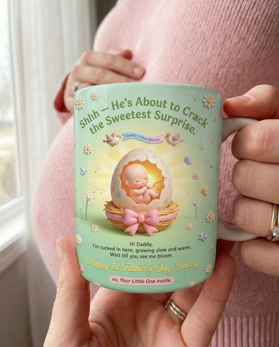 TotKind - NEW1 Hatching Spring Egg Cradle Daddys First Bloom - Mug - 21052026