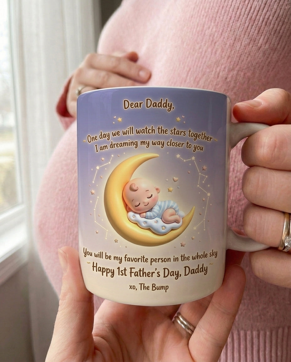TotKind - Crescent Moon Cradle Stargazing Bump Mug - Mug - 19052026