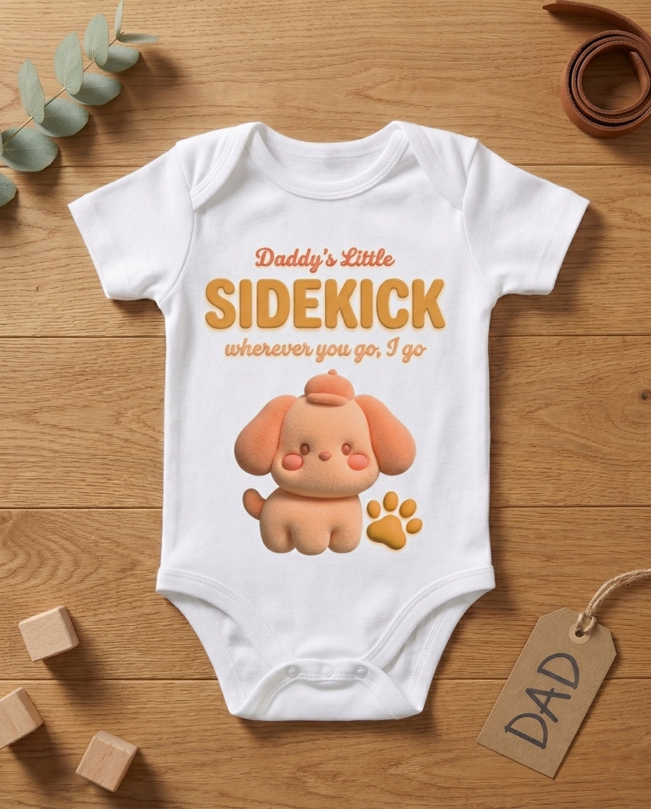 TotKind - Puppy Dads Little Sidekick - Baby Onesie