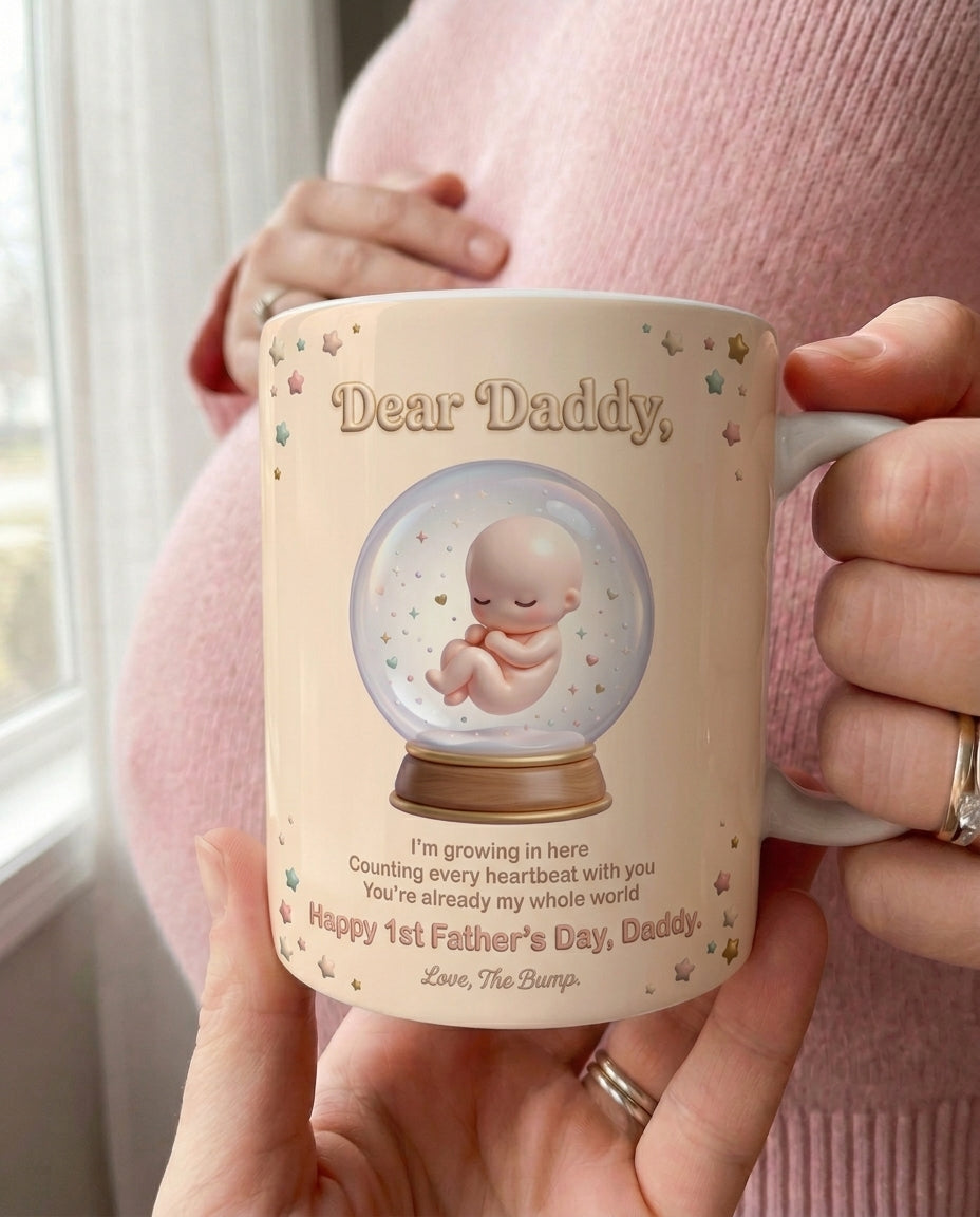 TotKind - Snowglobe Bump First Fathers Day - Mug