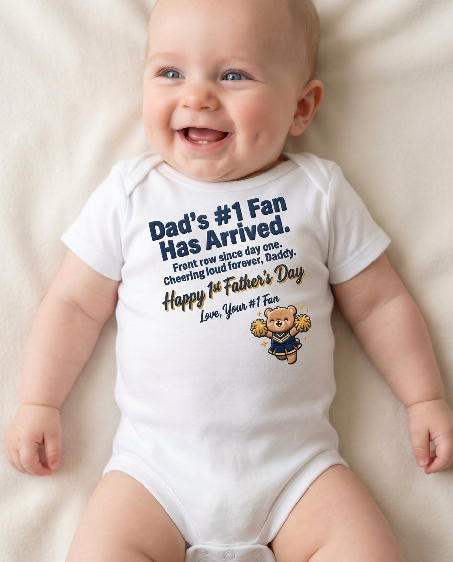 TotKind - Cheerleader Bear v3 Day One Fan Joint Port - Baby Onesie - 09052026