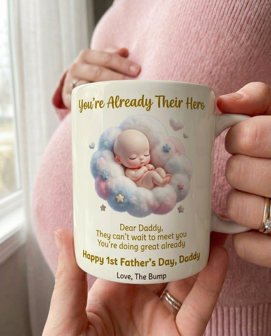 TotKind - Cotton Cloud Swaddle Quote B H-08 You-The-Dad POV - Mug - 18052026