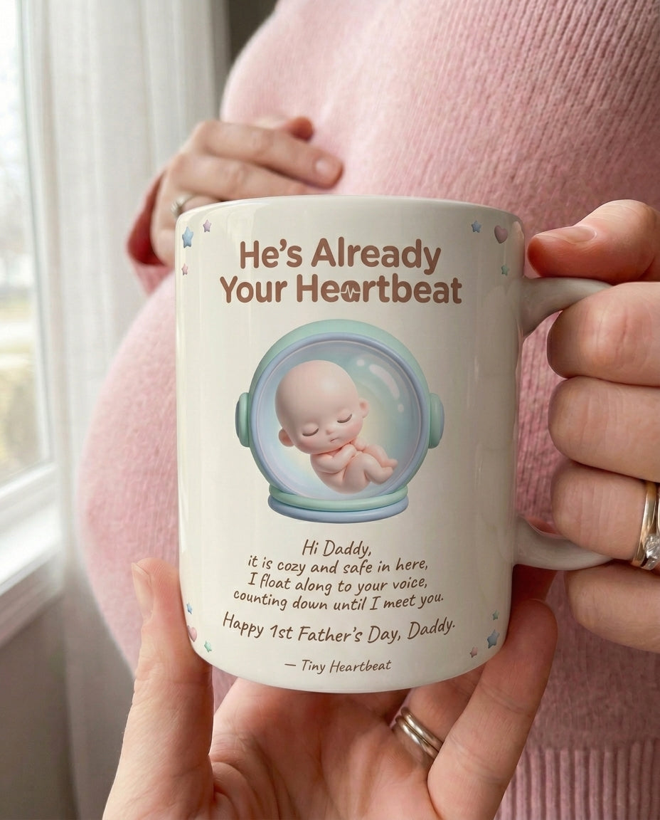 TotKind - Tiny Astronaut Helmet Womb H-07 Heartbeat Headline - Mug - 17052026