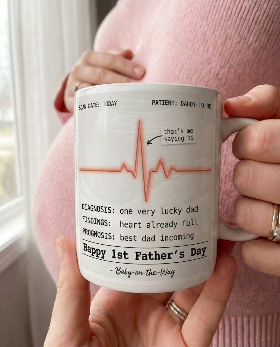 TotKind - NEW1 Faux Ultrasound Report Card - Thermal-Print T - Mug - 18052026