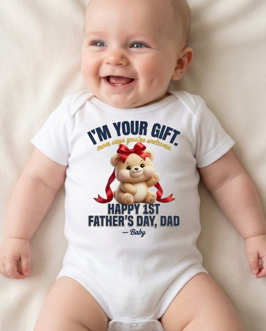 TotKind - Gift Bear Im Your Gift FD-I Fusion FD-B Reddit - Baby Onesie