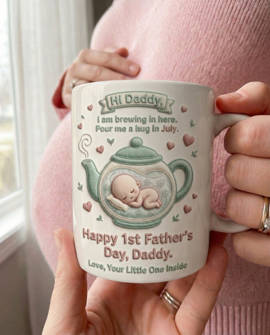 TotKind - Tiny Teapot Belly Cradle Bump - Mug - 12052026