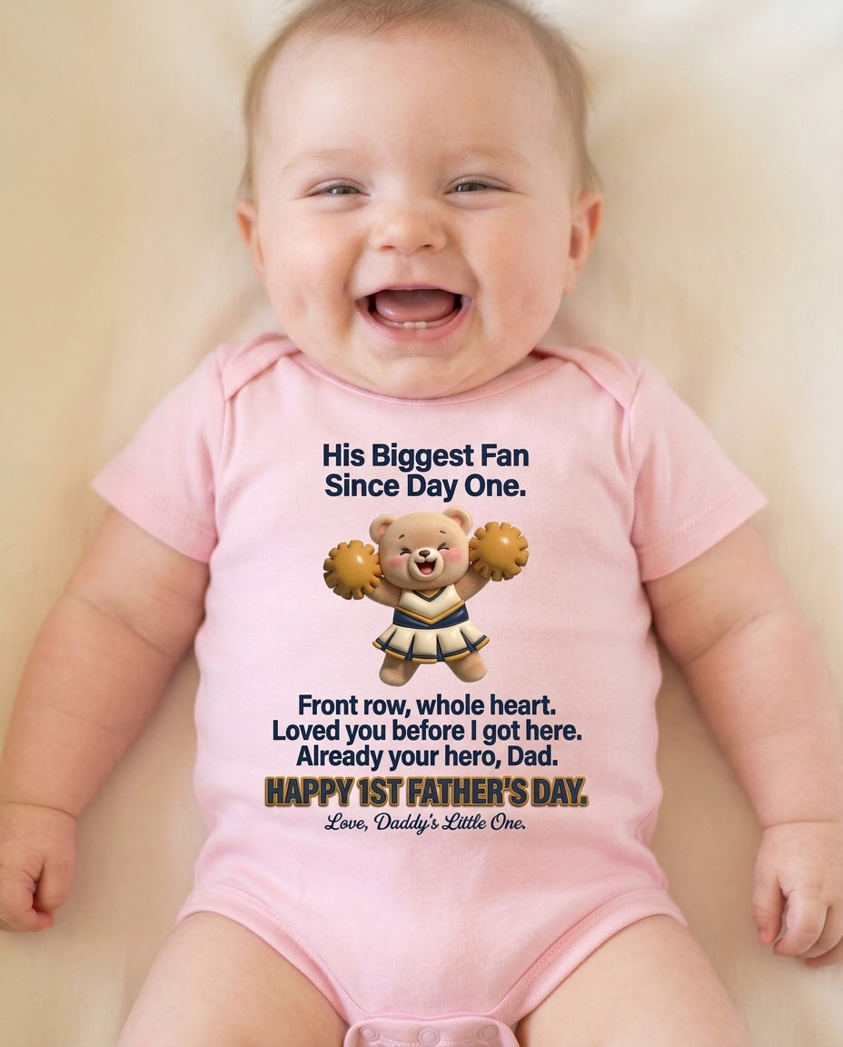 TotKind - Cheerleader Bear v2 Day One Fan body rewrite FD-H - Baby Onesie