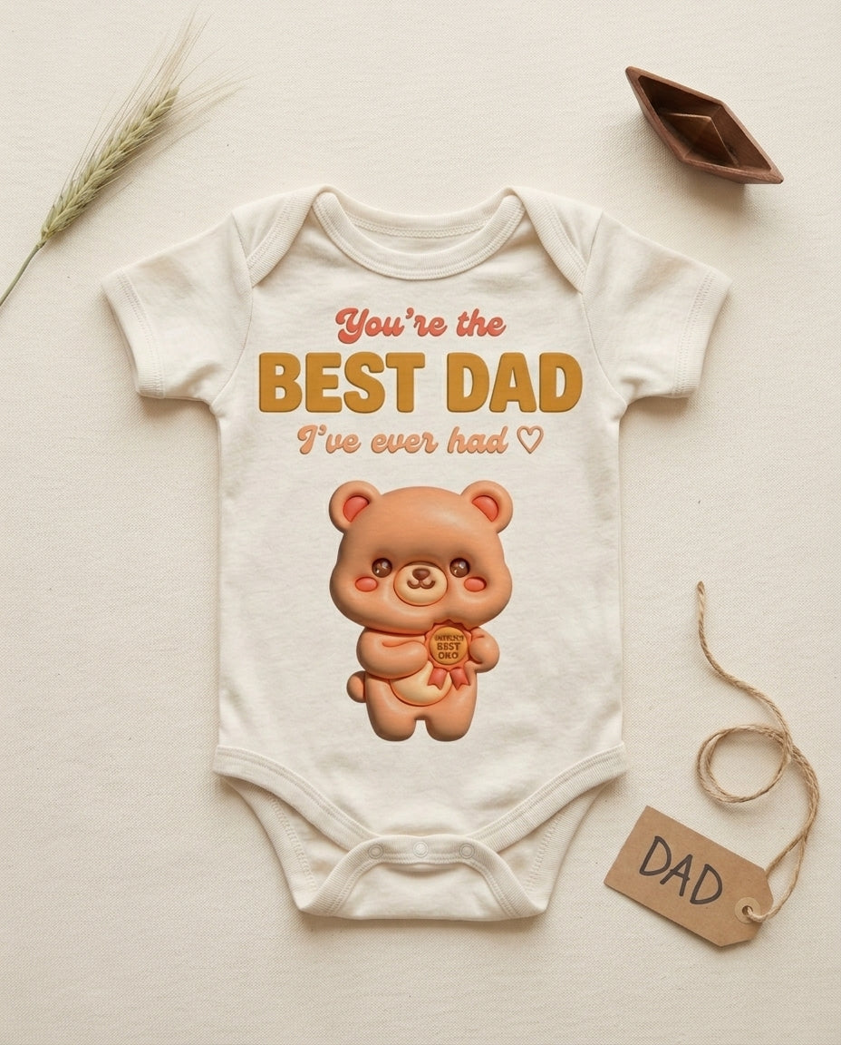 TotKind - Bear Cub Best Dad Ever - Baby Onesie
