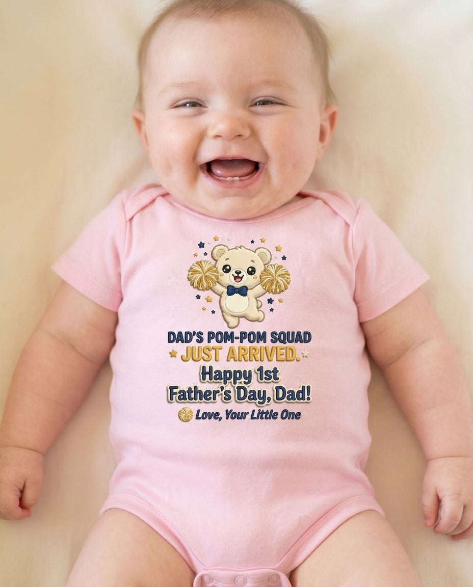 TotKind - Pom-Pom Squad Just Arrived - Baby Onesie