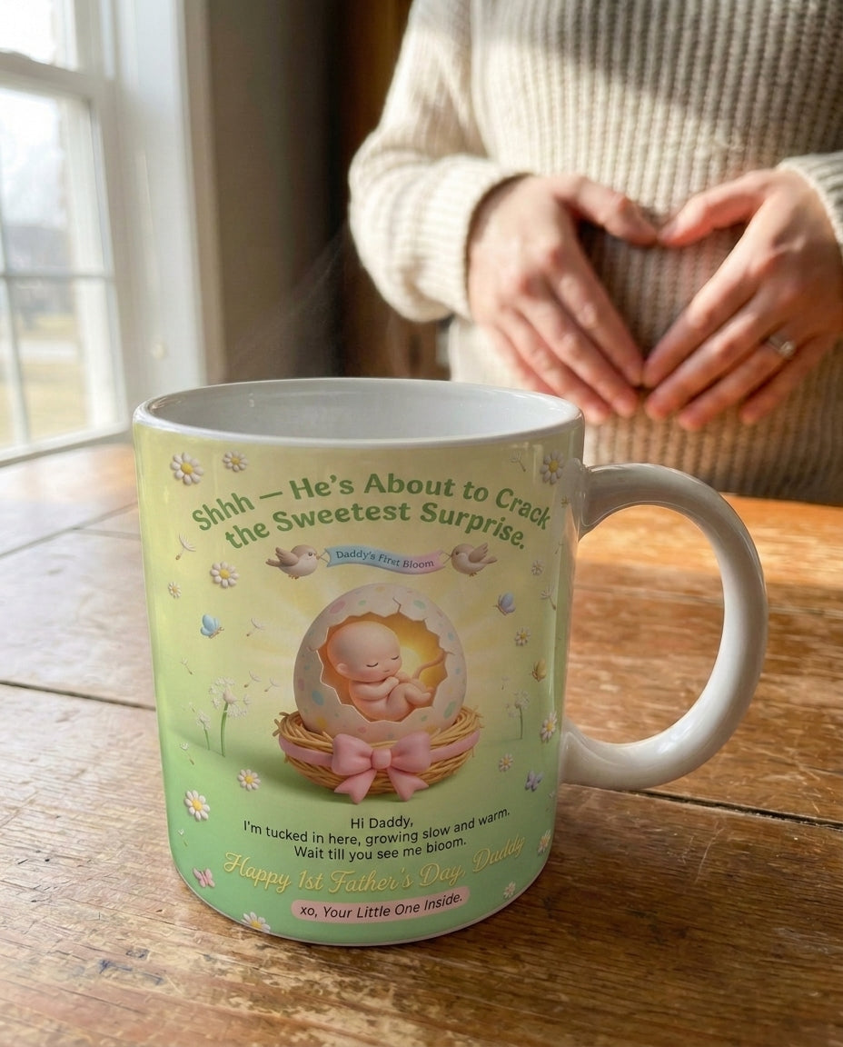 TotKind - NEW1 Hatching Spring Egg Cradle Daddys First Bloom - Mug - 21052026