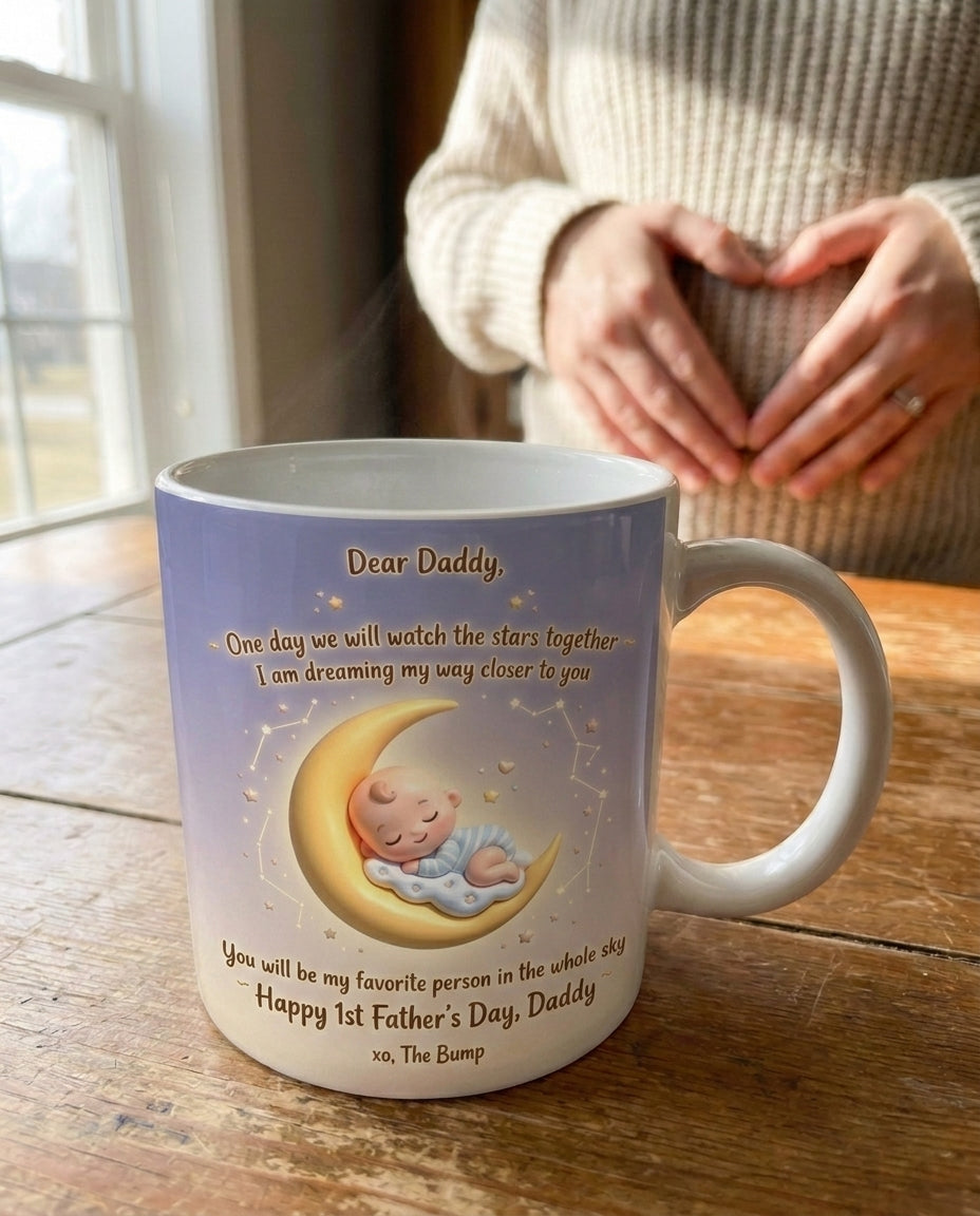 TotKind - Crescent Moon Cradle Stargazing Bump Mug - Mug - 19052026