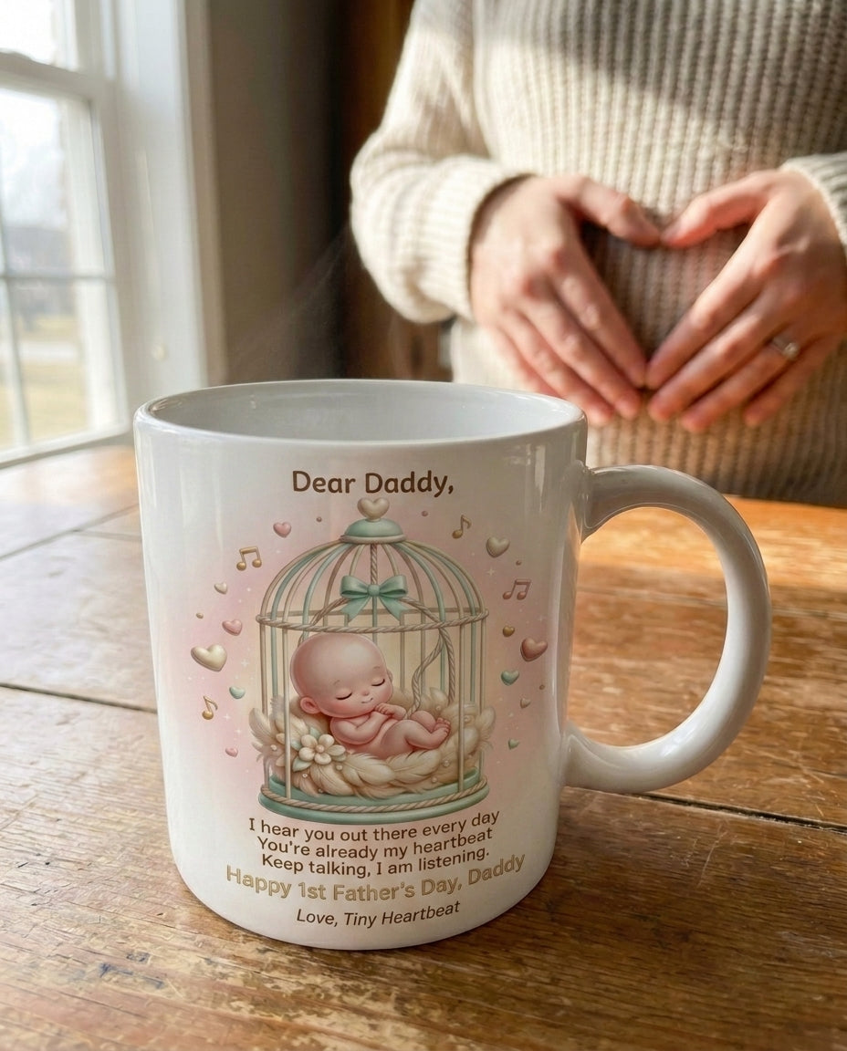 TotKind - Vintage Birdcage Swing Nest Bump H-07 heartbeat an - Mug - 15052026