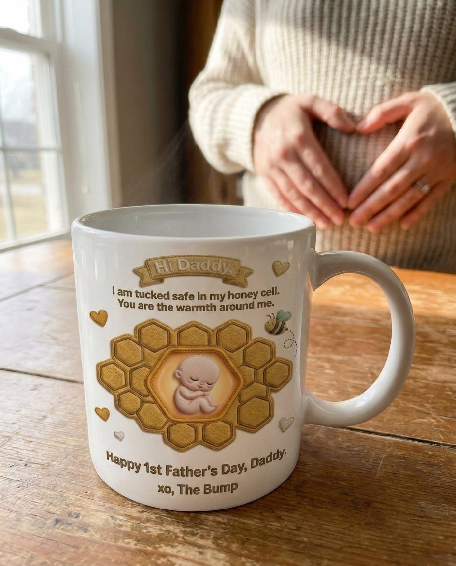 TotKind - Honeycomb Cell Hexagon Cradle Bump - Mug - 12052026