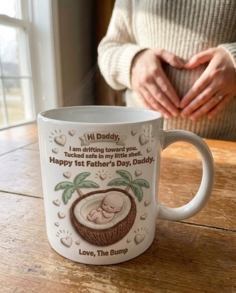 TotKind - Coconut Half Shell Cradle Bump - Mug - 12052026