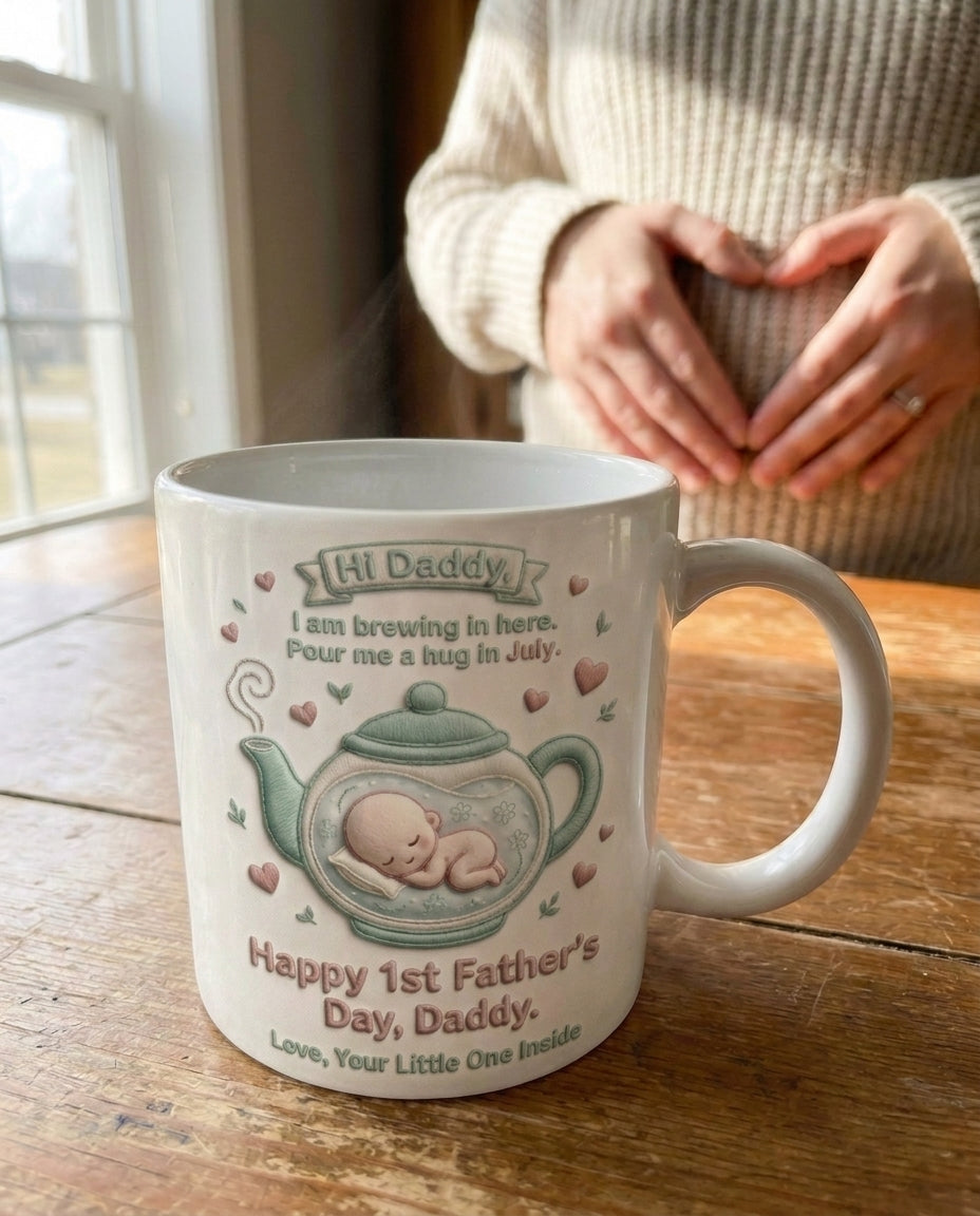 TotKind - Tiny Teapot Belly Cradle Bump - Mug - 12052026