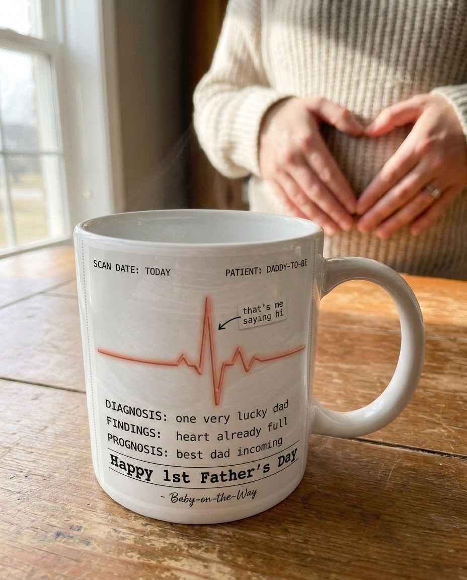 TotKind - NEW1 Faux Ultrasound Report Card - Thermal-Print T - Mug - 18052026
