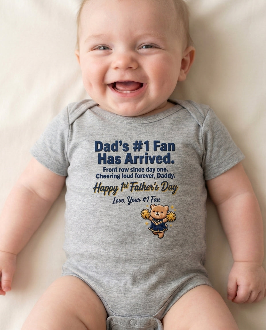 TotKind - Cheerleader Bear v3 Day One Fan Joint Port - Baby Onesie - 09052026