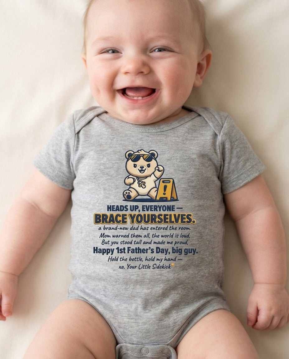 TotKind - Brace Yourselves Rookie Dad - Baby Onesie