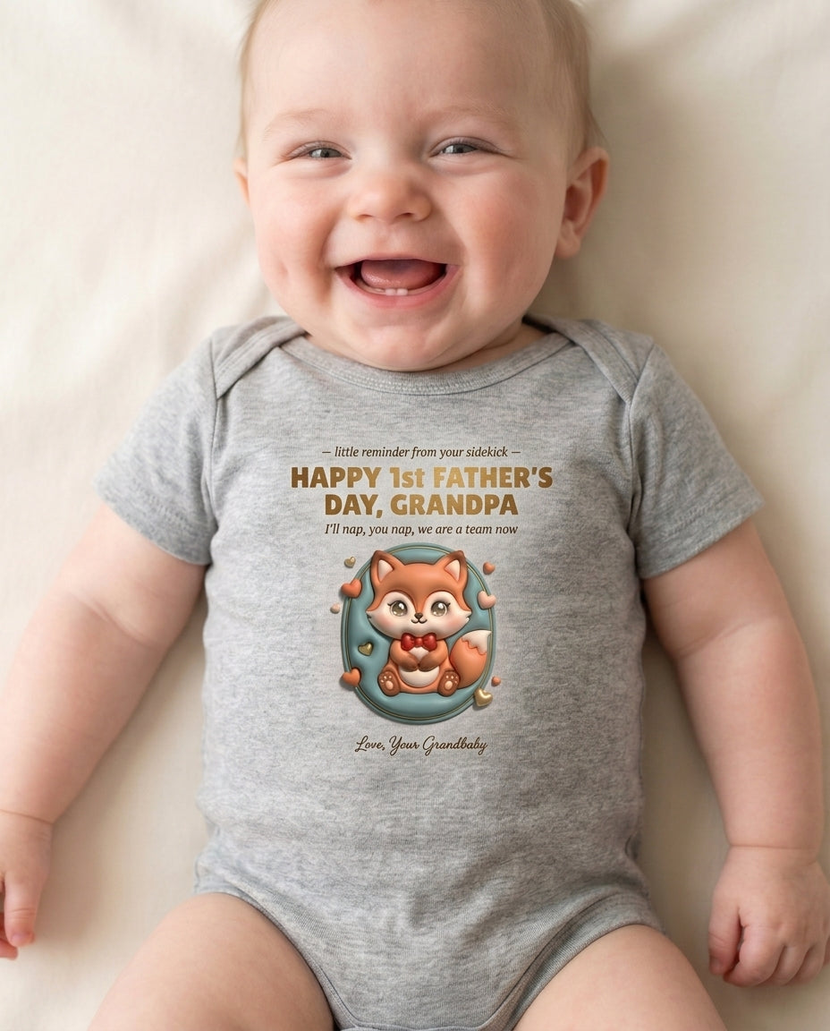 TotKind - Fox Nephew Sidekick for Grandpa FD - Baby Onesie