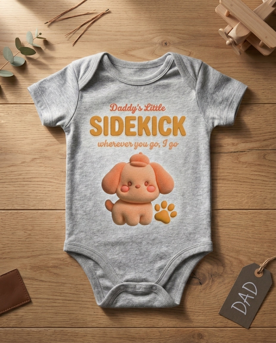 TotKind - Puppy Dads Little Sidekick - Baby Onesie