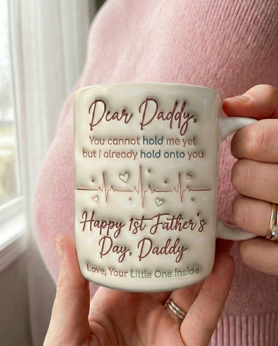 TotKind - Flat Typographic Letter From The Womb NON-3D-PUFF - Mug - 16052026