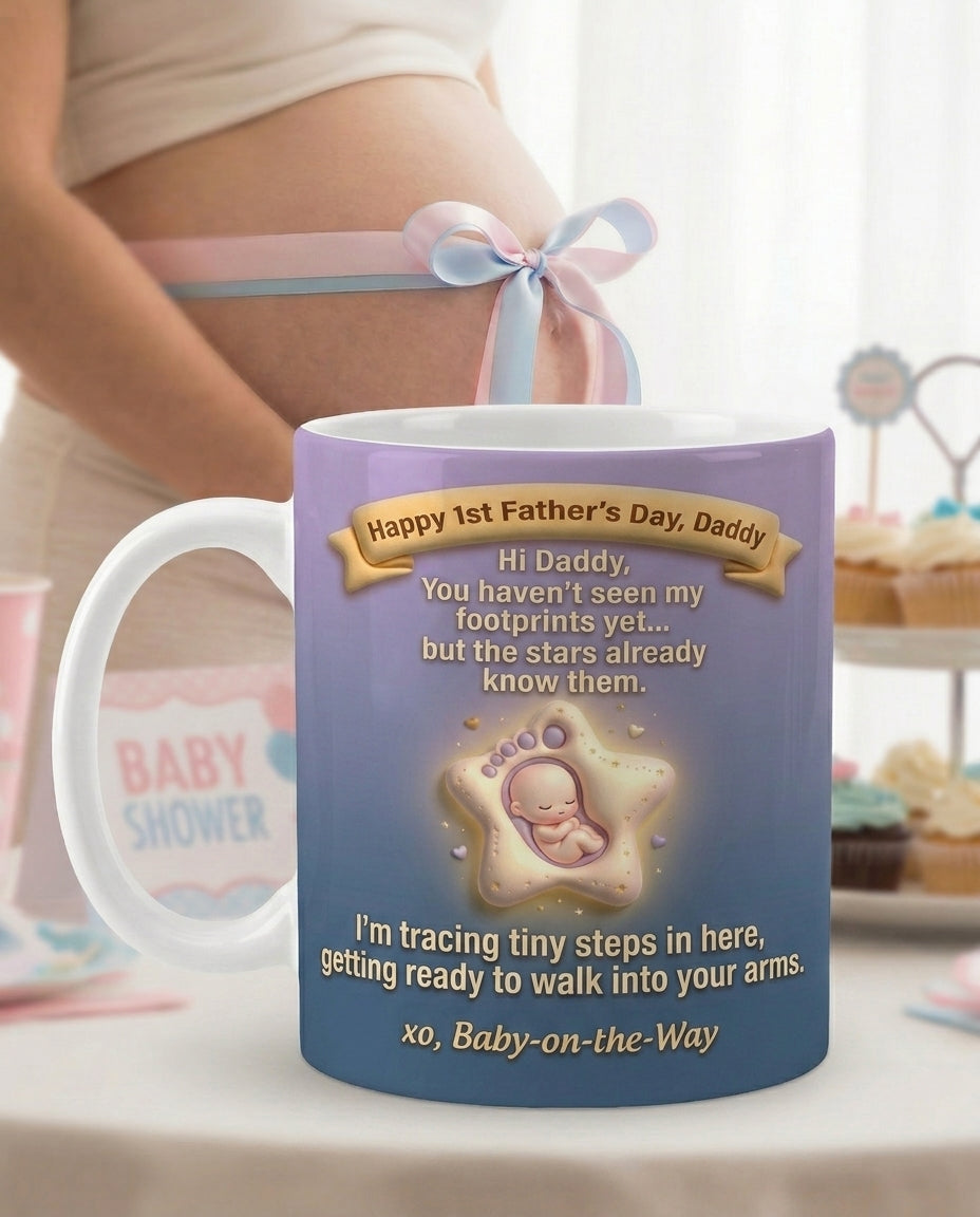 TotKind - NEW2 H-35 Baby Footprint Constellation Star Bump M - Mug - 22052026