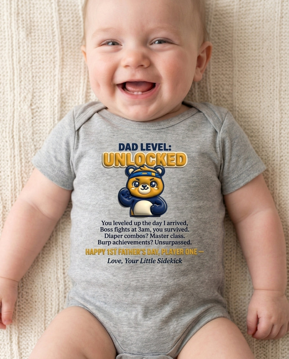 TotKind - Dad Level Unlocked - Baby Onesie