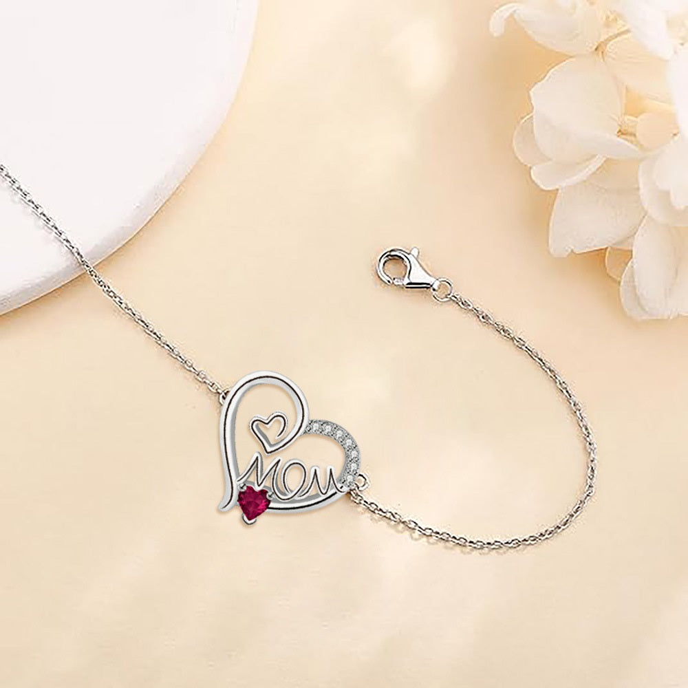 MOM Heart Bracelet