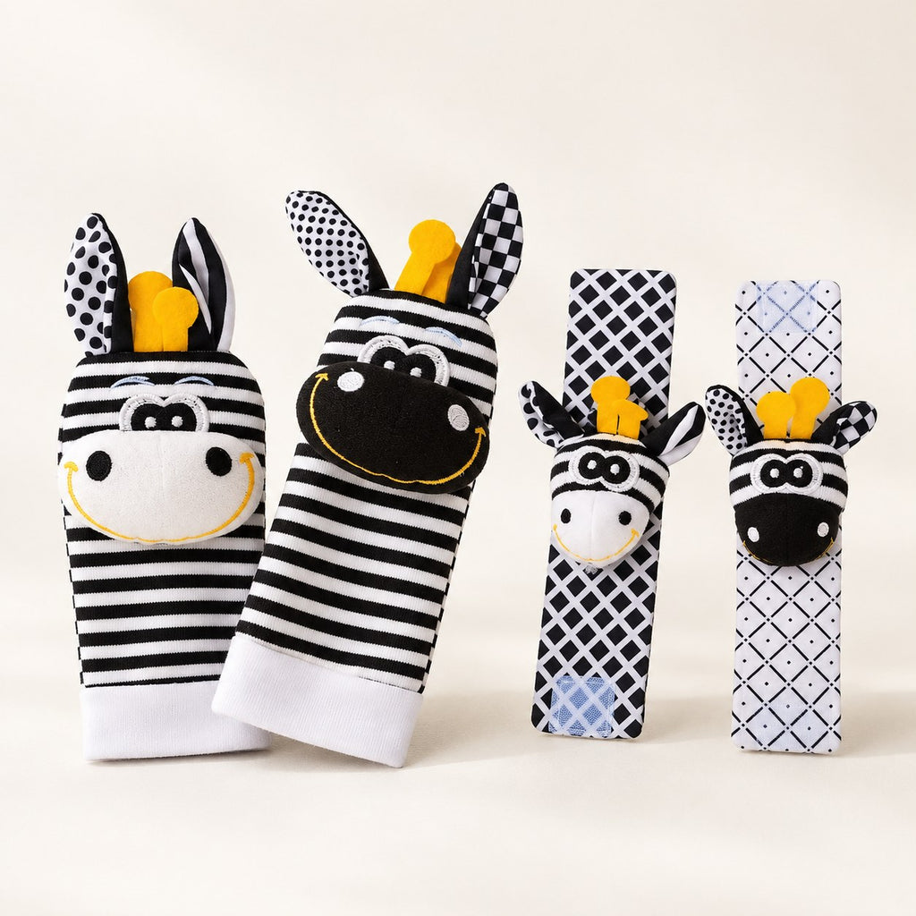 Baby Wrist Rattle & Foot Finder Socks Set