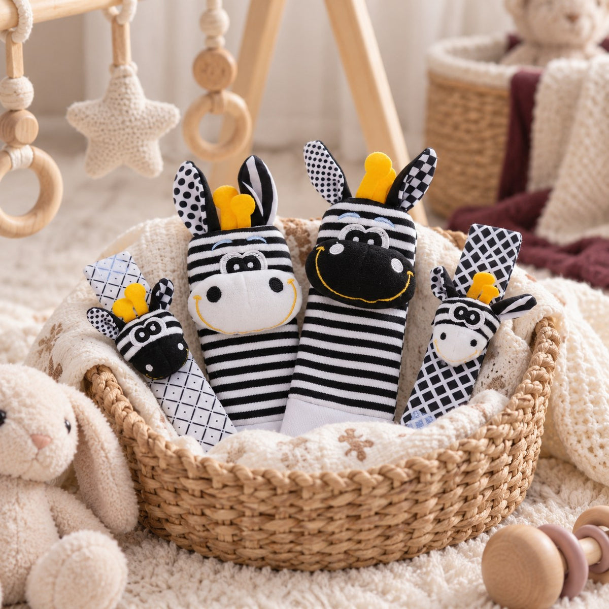 Baby Wrist Rattle & Foot Finder Socks Set — at Christmas