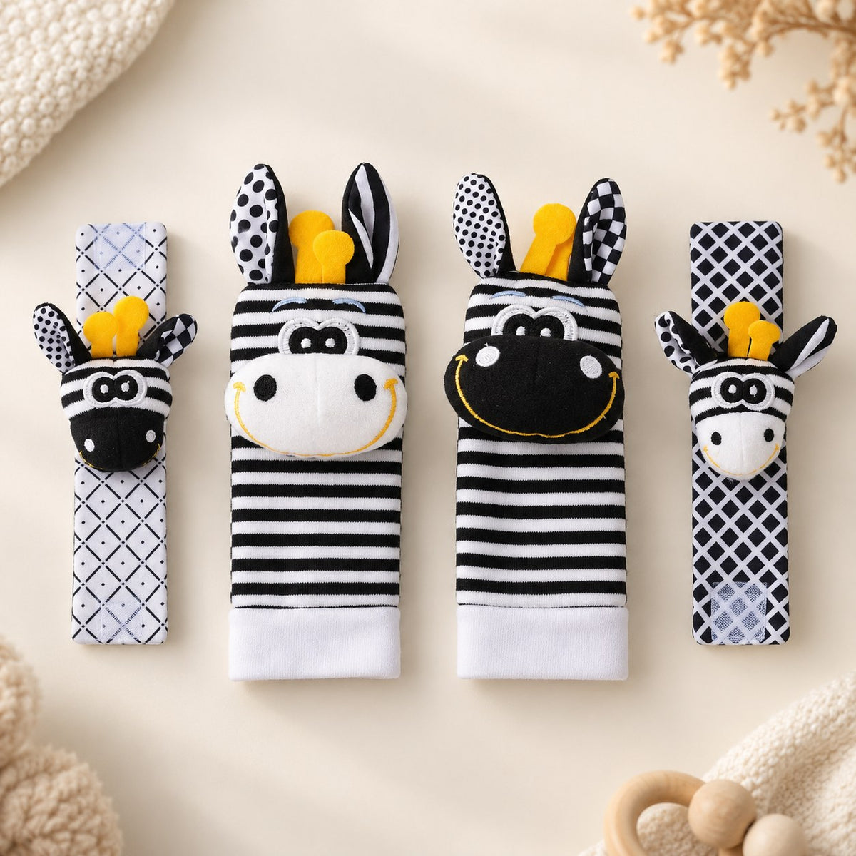 Baby Wrist Rattle & Foot Finder Socks Set — what's included