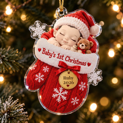 Baby Mitten Ornament