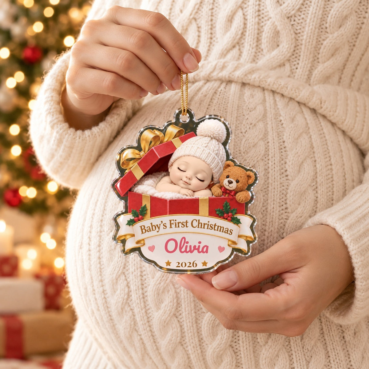 Baby Gift Box Ornament