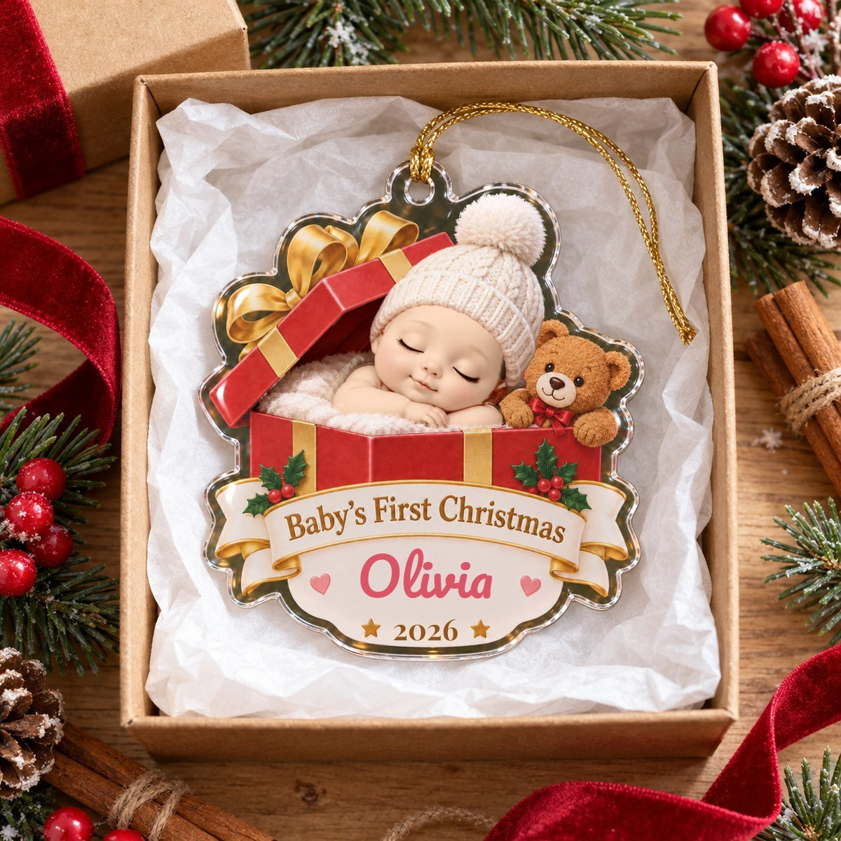 Baby Gift Box Ornament