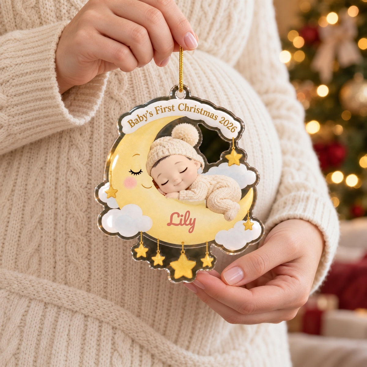 Baby Moon Ornament
