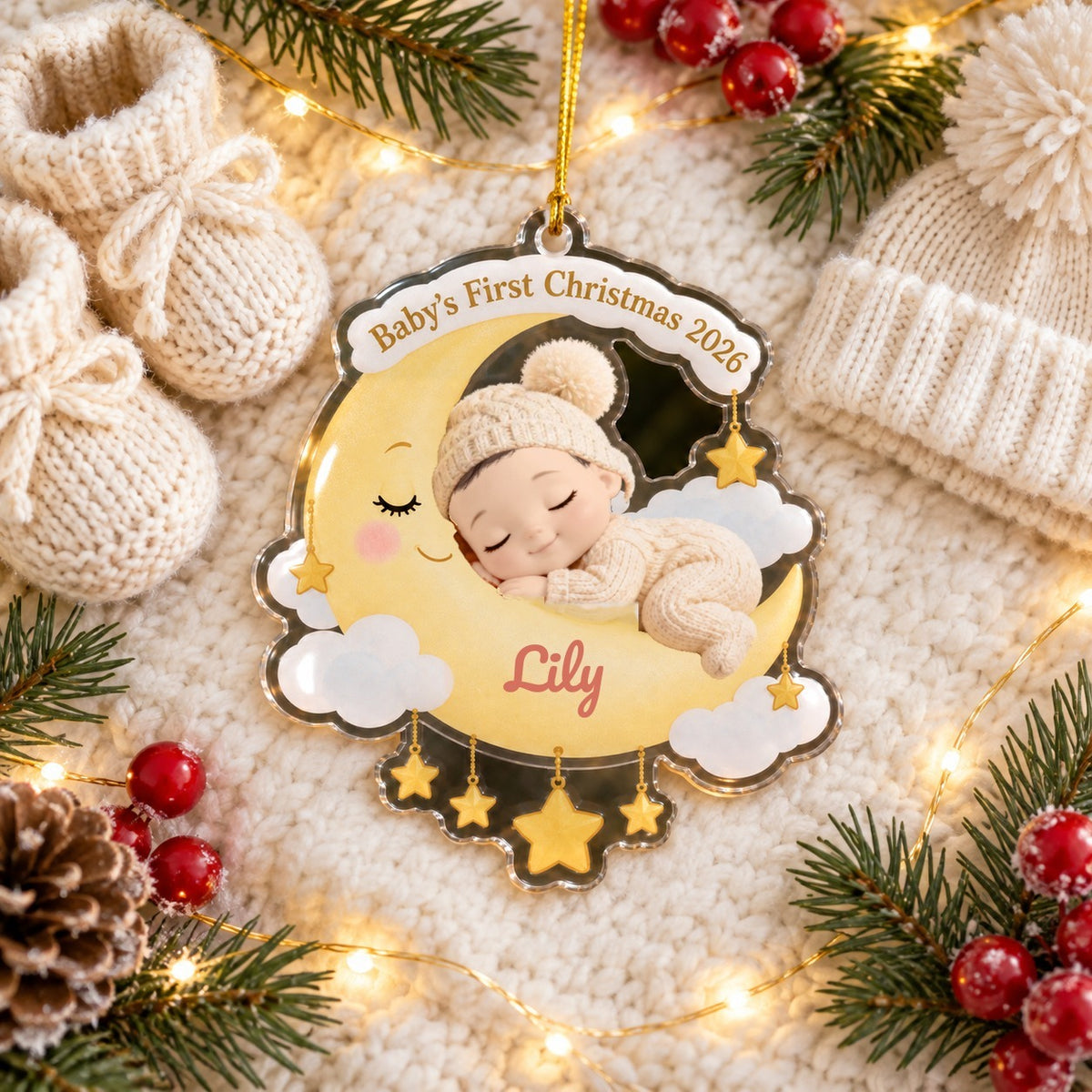 Baby Moon Ornament