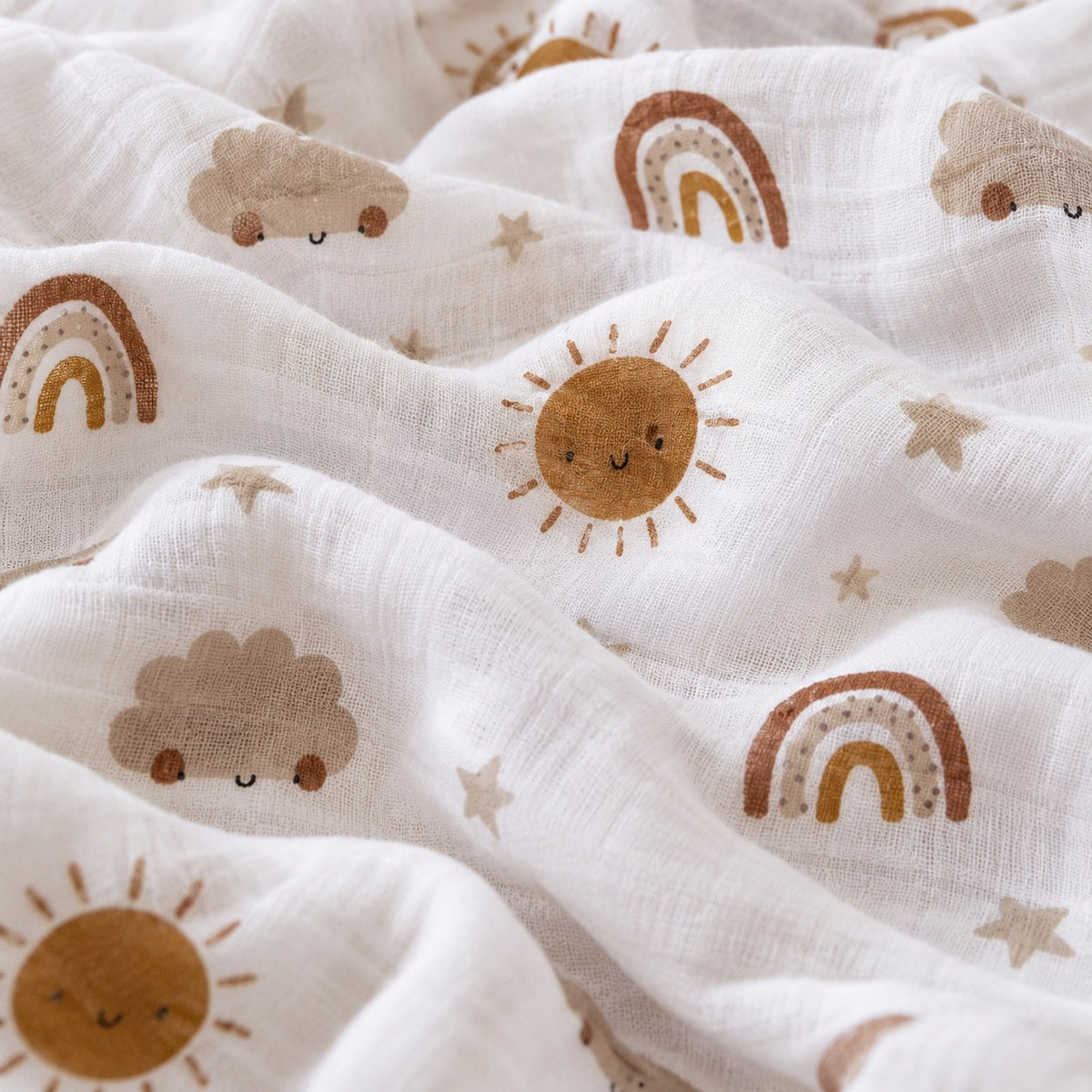 Bamboo Muslin Swaddle Blanket — detail