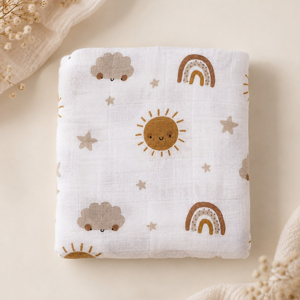 Bamboo Muslin Swaddle Blanket — what's included