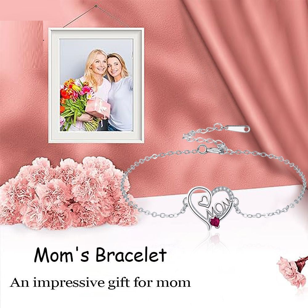 MOM Heart Bracelet