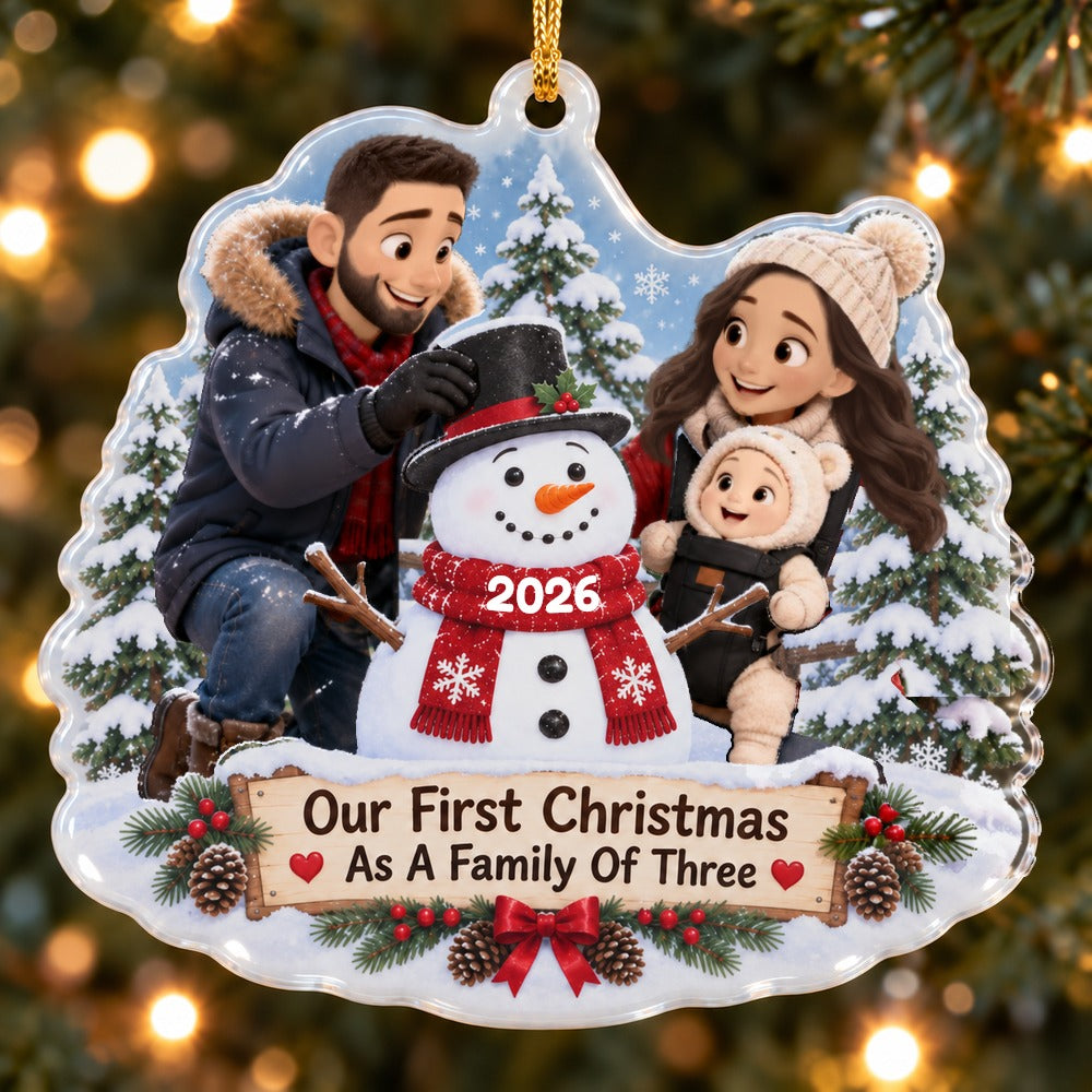 Snowman Family Ornament
