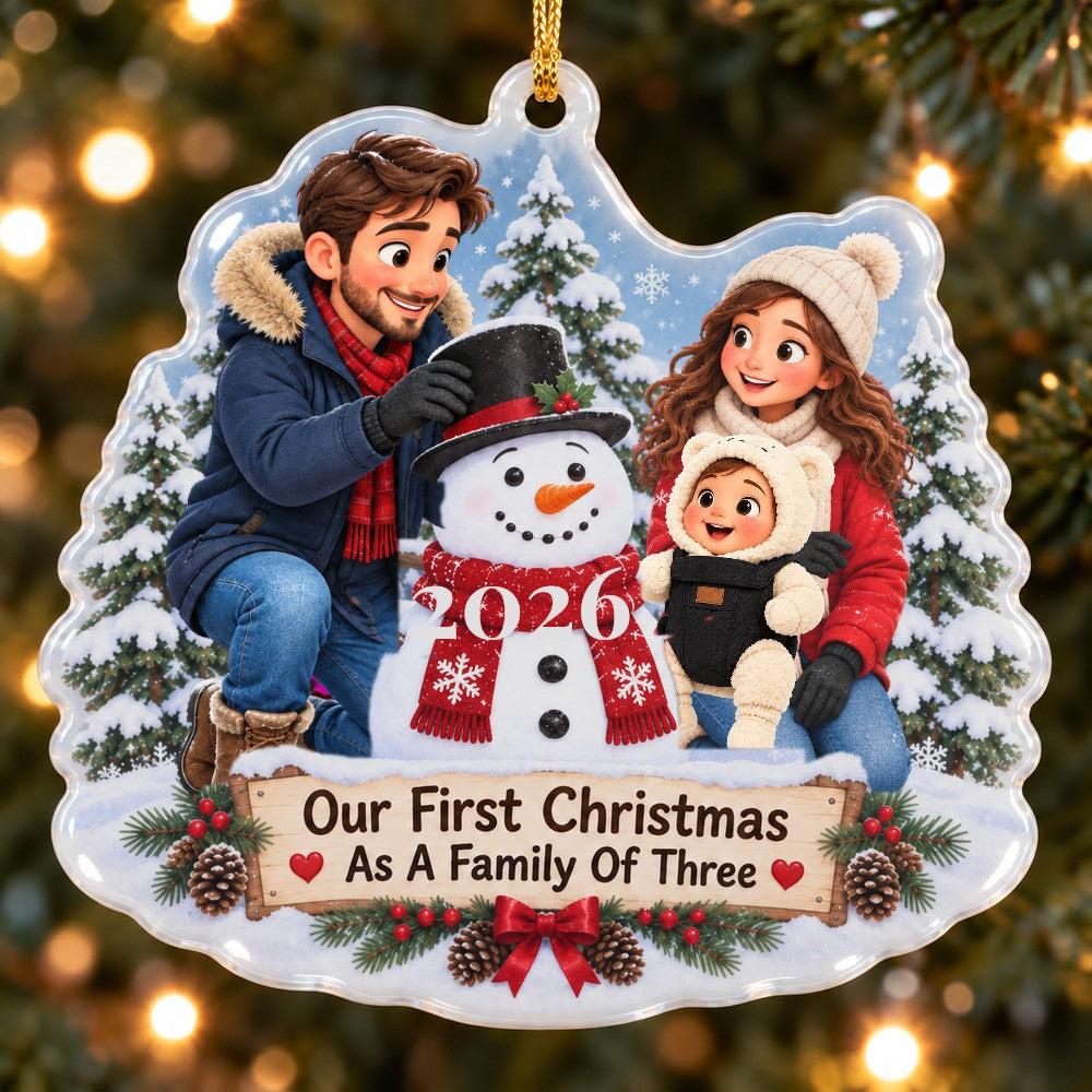 Snowman Family Ornament