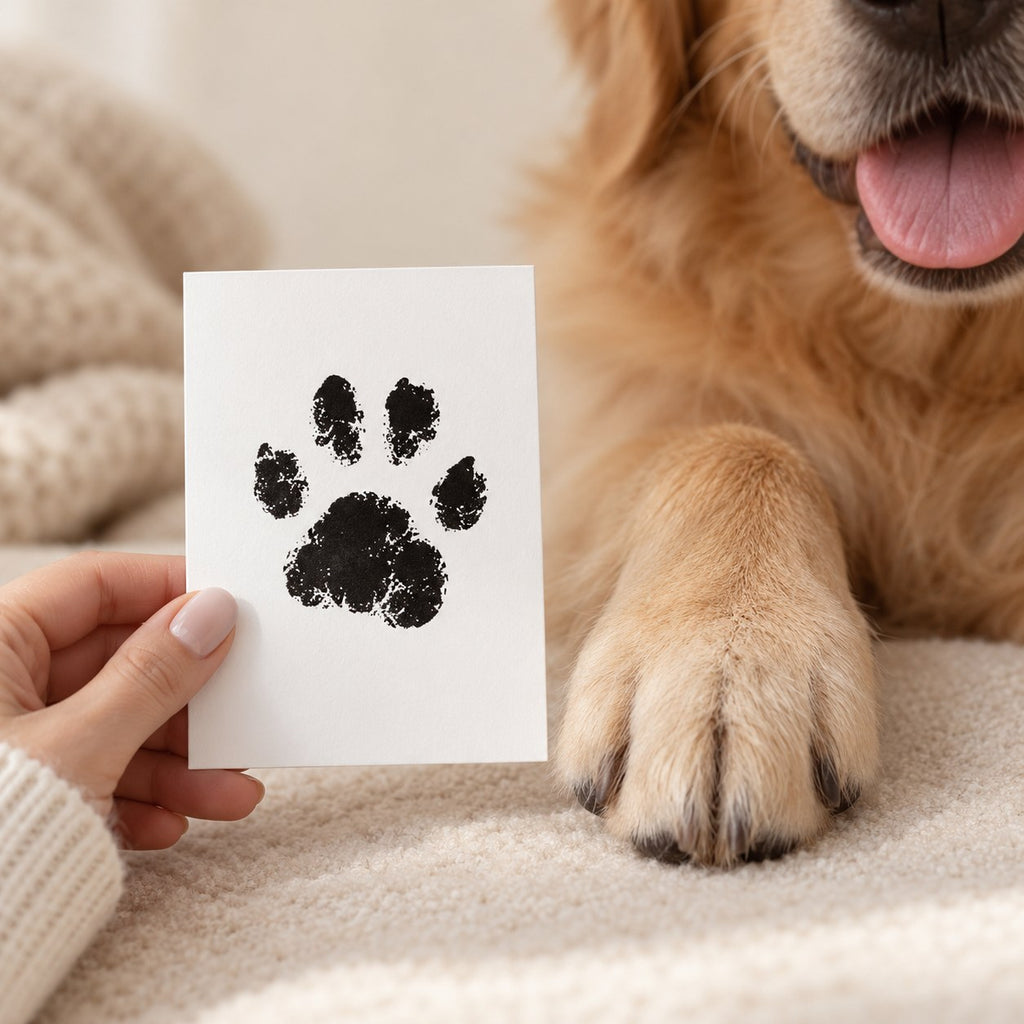 Inkless Baby & Pet Paw Print Kit — size in hand