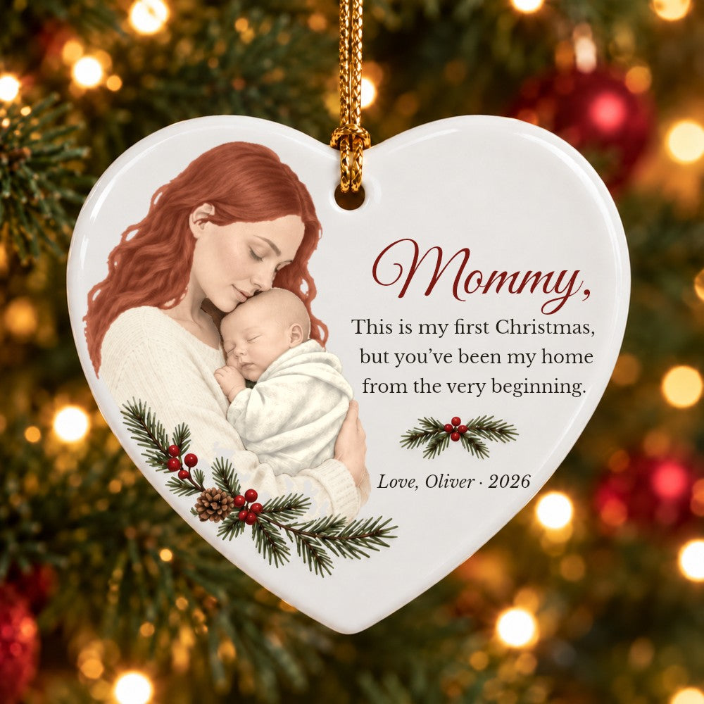 Letter from Baby Heart Ornament