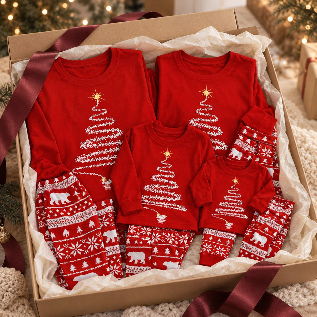 Matching Family Christmas Pajamas — gift-ready