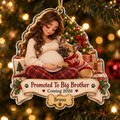 Promoted To Big Brother personalized acrylic ornament