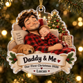 Daddy & Me personalized acrylic ornament