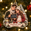 We're Expecting personalized acrylic ornament