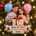 Boy Or Girl Christmas Surprise personalized acrylic ornament