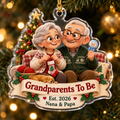 Grandparents To Be personalized acrylic ornament