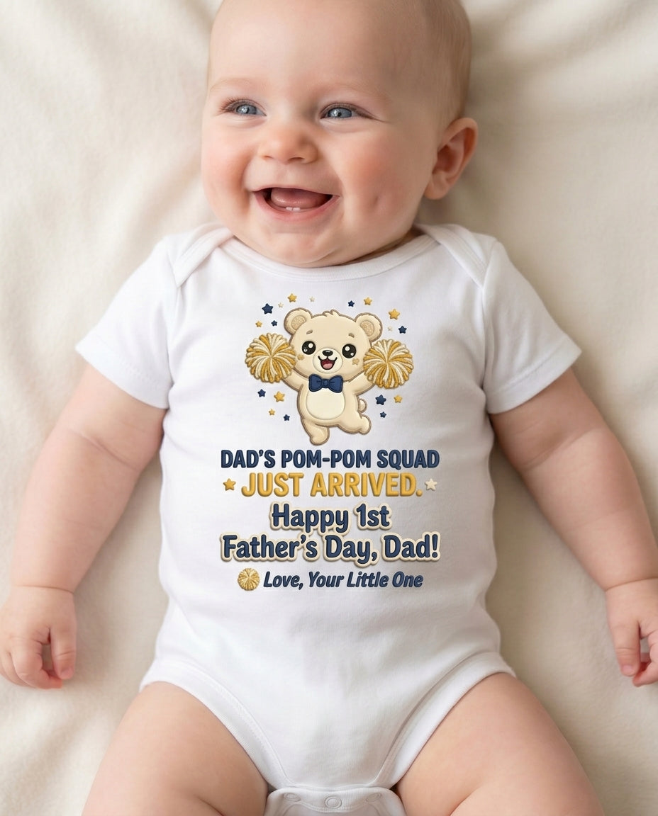 TotKind - Pom-Pom Squad Just Arrived - Baby Onesie